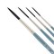 Creative Mark Mimik Professional Watercolor Brushes - Rigger Set of 4 - Synthetic Squirrel Hair - Natural Bristle Artist Brushes for Watercolors, Gouache & Acrylics - Imitates Natural Squirrel and Sable Hair